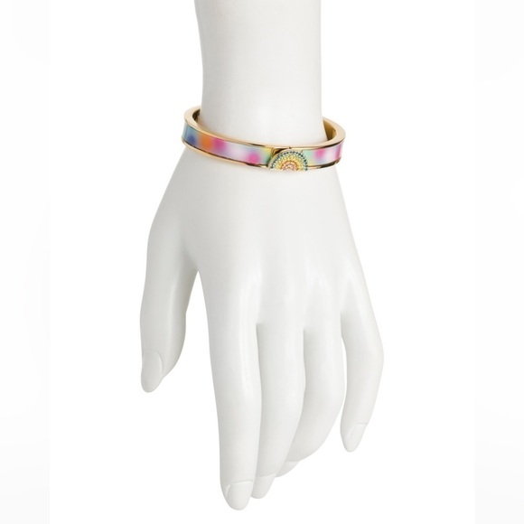 Kurt Geiger London Rainbow Tie Dyed Bangle Bracelet - Picture 3 of 7